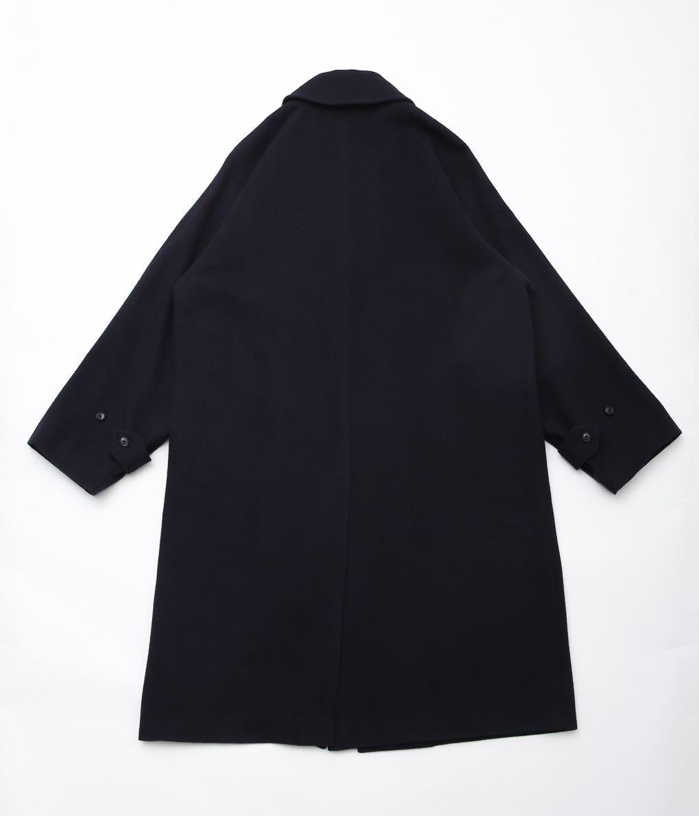 COMOLI ''Cashmere Balcollar Coat'' (NAVY)