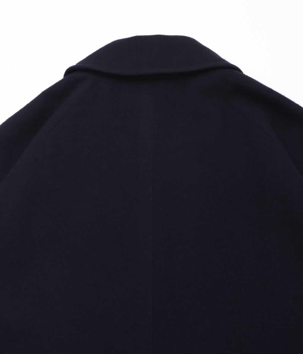 COMOLI ''Cashmere Balcollar Coat'' (NAVY)