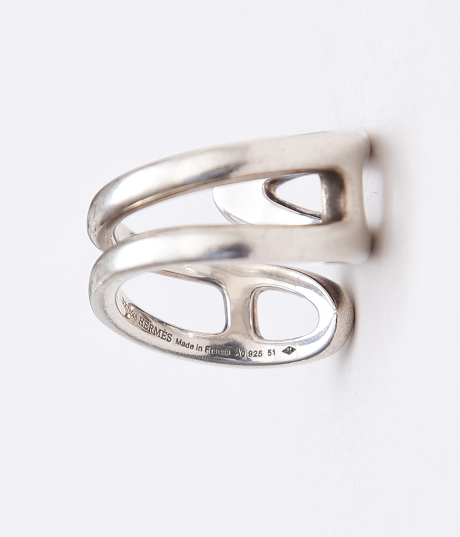 VINTAGE JEWELRY ''HERMES CHAINE d'ANCRE TWIST'' (ASSO)