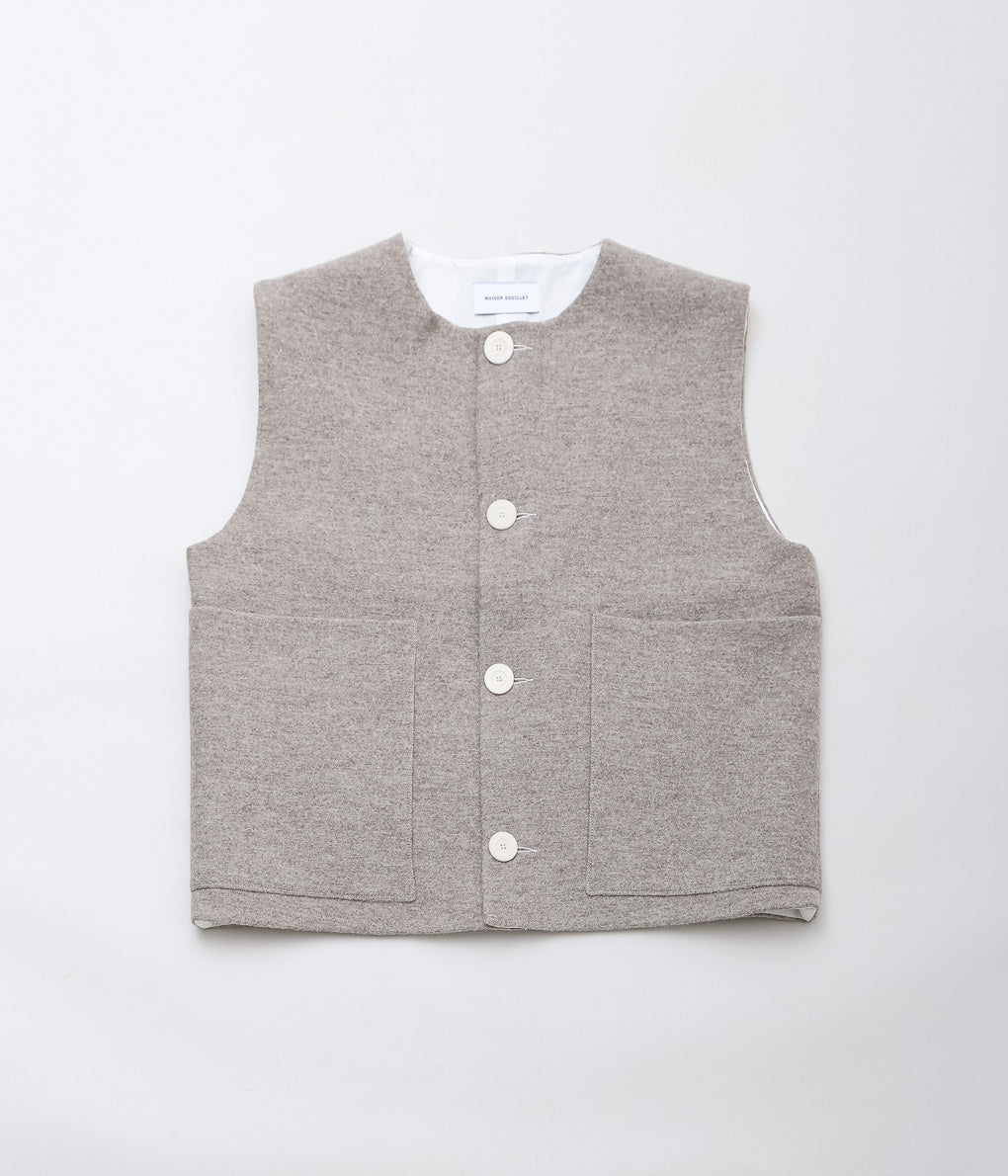 MAISON DOUILLET ''THE BOILED VEST'' (NATURAL GREY)