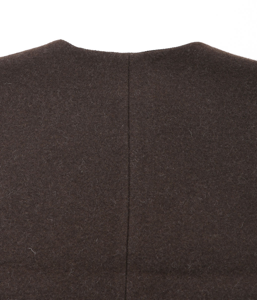 MAISON DOUILLET ''THE BOILED VEST'' (NATURAL BROWN)