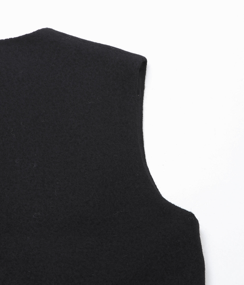 MAISON DOUILLET ''THE BOILED VEST'' (BLACK)