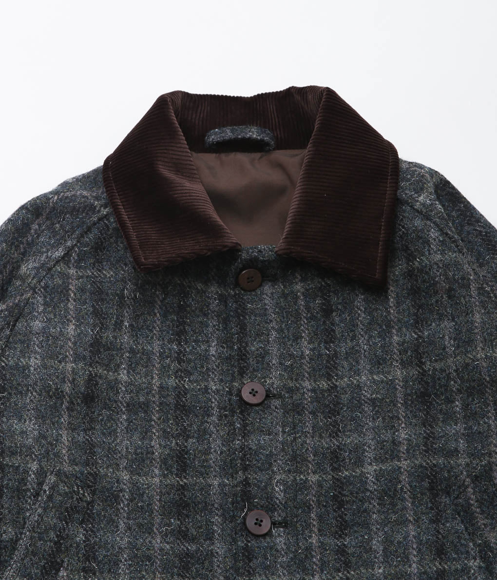 DE BONNE FACTURE ''HUNTING JACKET'' (GREY WINDOWPANE CHECK)