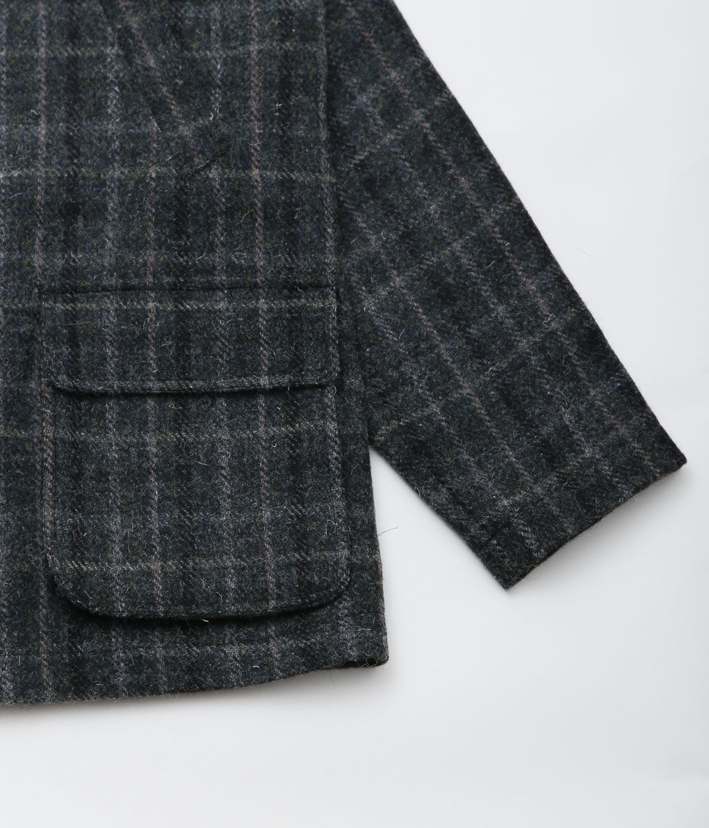 DE BONNE FACTURE ''HUNTING JACKET'' (GREY WINDOWPANE CHECK)