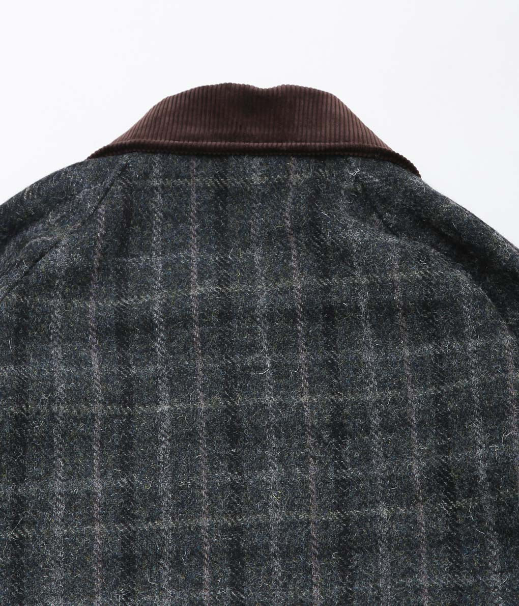 DE BONNE FACTURE ''HUNTING JACKET'' (GREY WINDOWPANE CHECK)