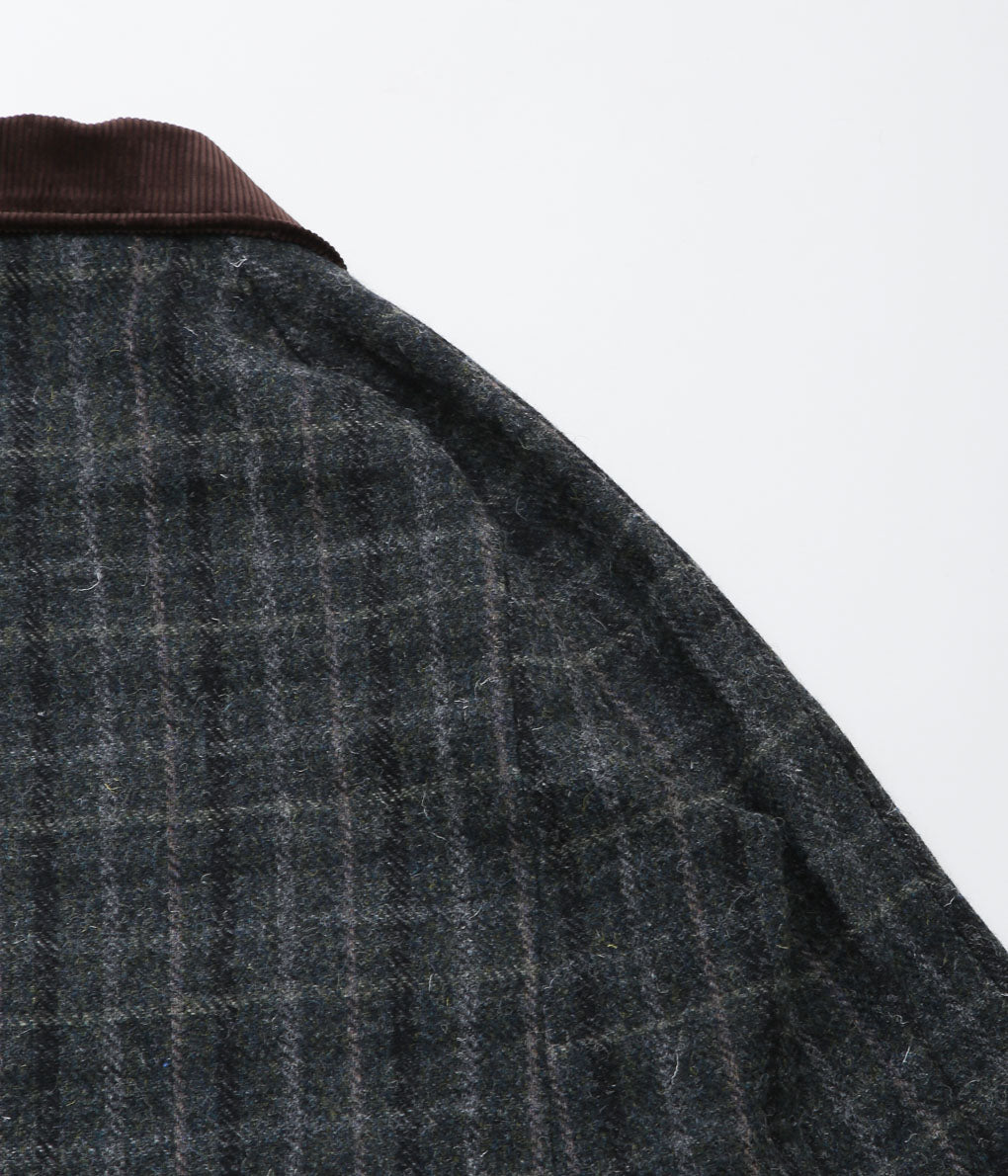 DE BONNE FACTURE ''HUNTING JACKET'' (GREY WINDOWPANE CHECK)