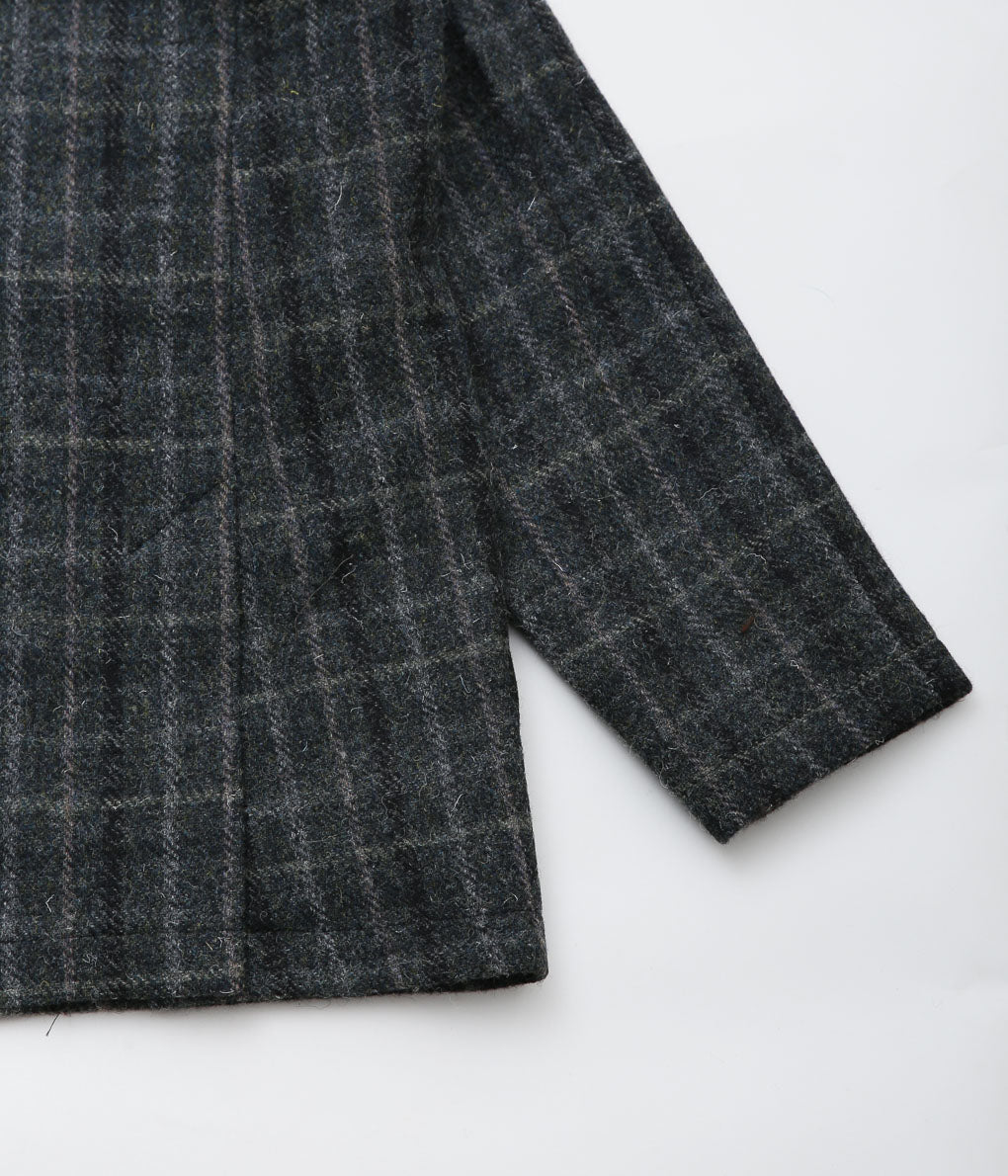 DE BONNE FACTURE ''HUNTING JACKET'' (GREY WINDOWPANE CHECK)