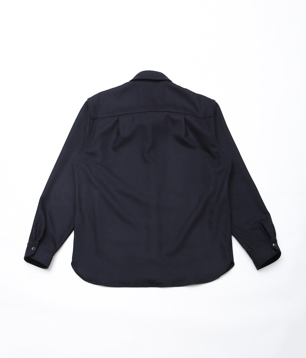 DE BONNE FACTURE ''ONE POCKET OVERSHIRT'' (NAVY)