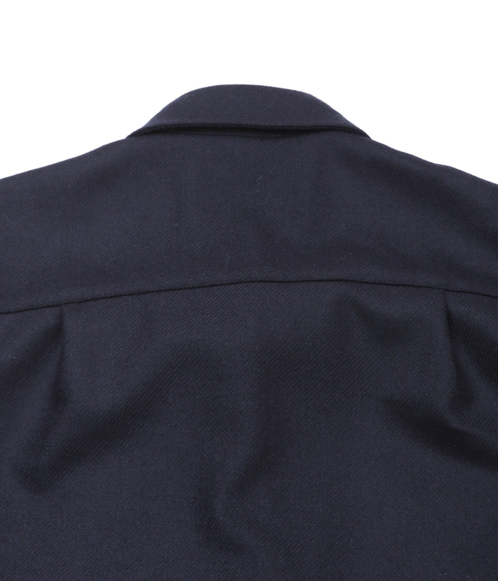 DE BONNE FACTURE ''ONE POCKET OVERSHIRT'' (NAVY)