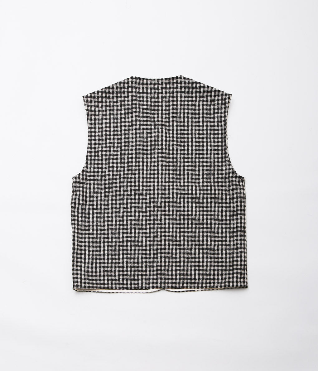 DE BONNE FACTURE ''CAMARGUE VEST'' (UNDYED CHECK)