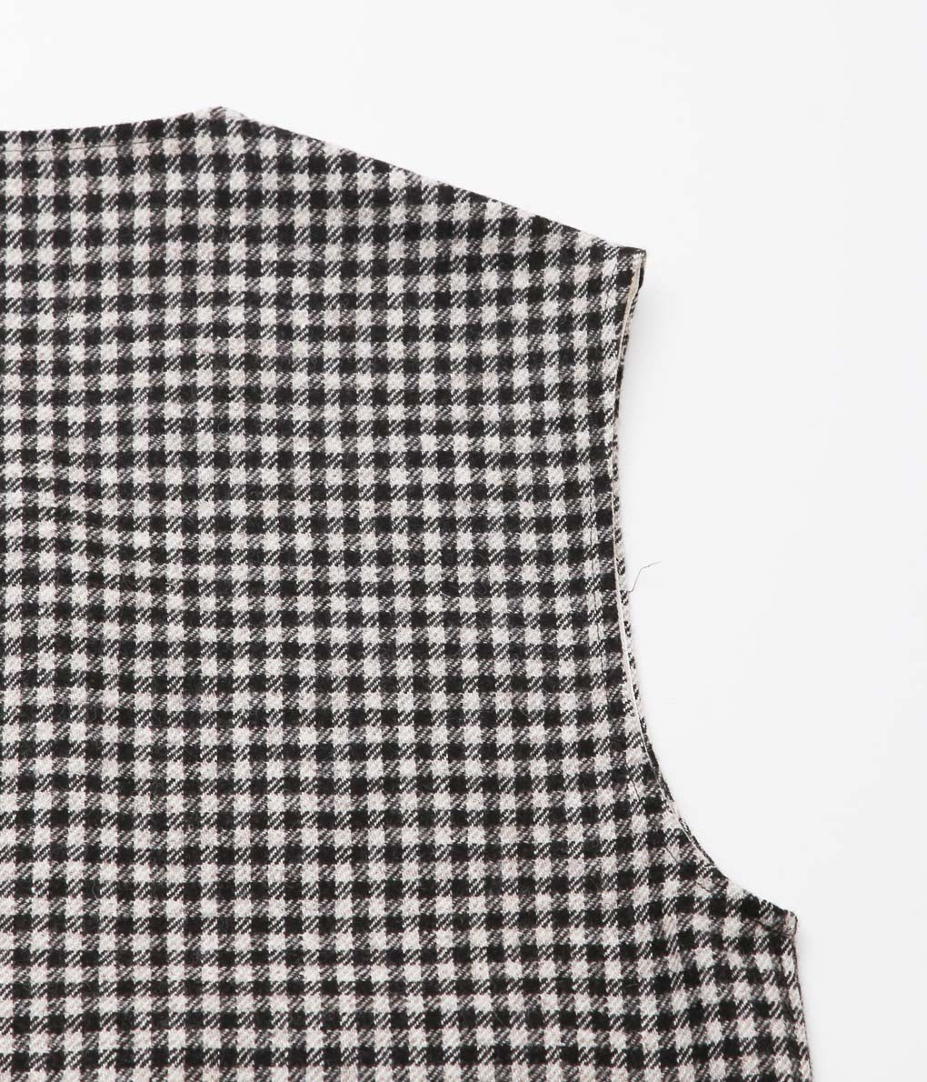 DE BONNE FACTURE ''CAMARGUE VEST'' (UNDYED CHECK)