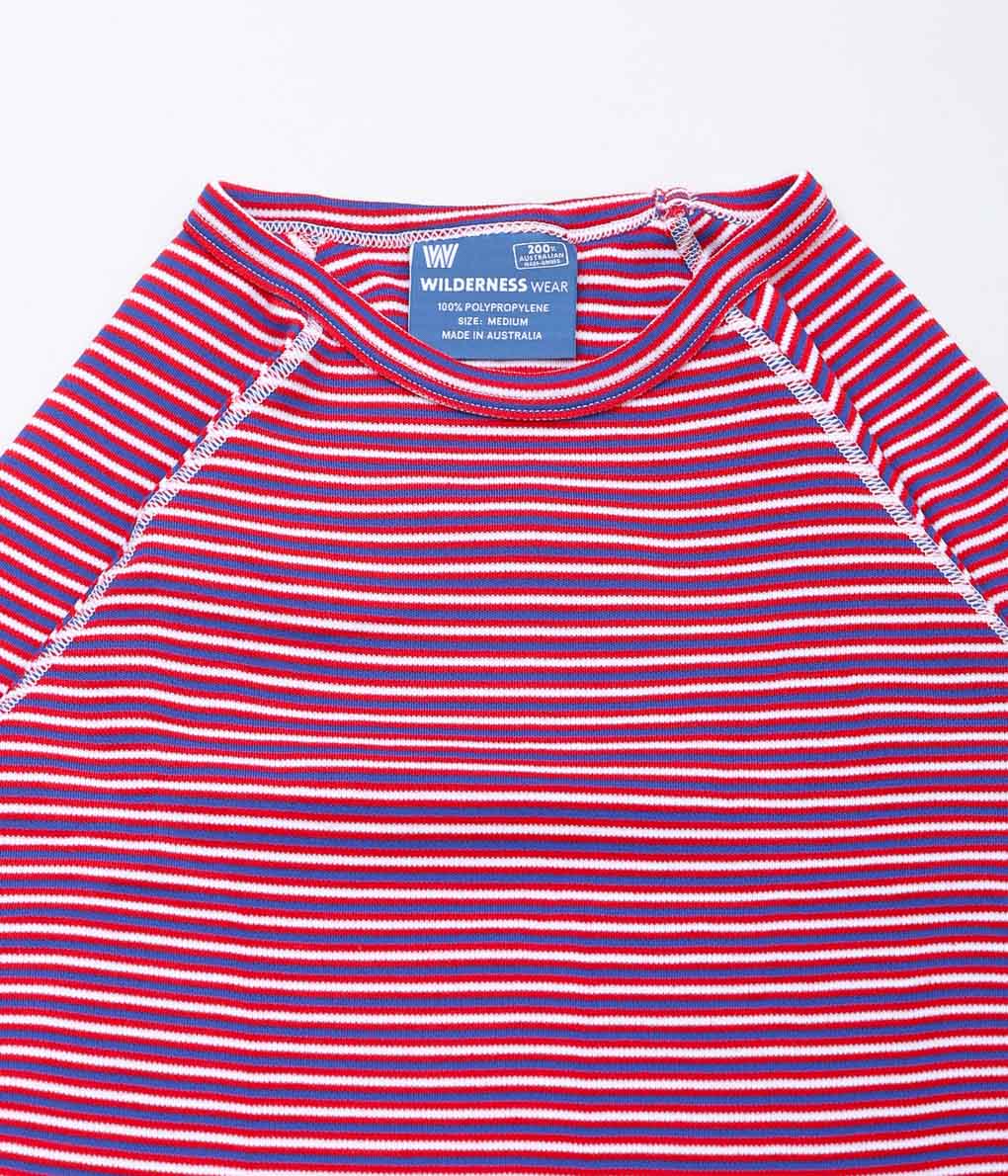 WILDERNESS WEAR ''POLYPRO+190 LONG SLEEVE CREW STRIPE'' (AMERICA)