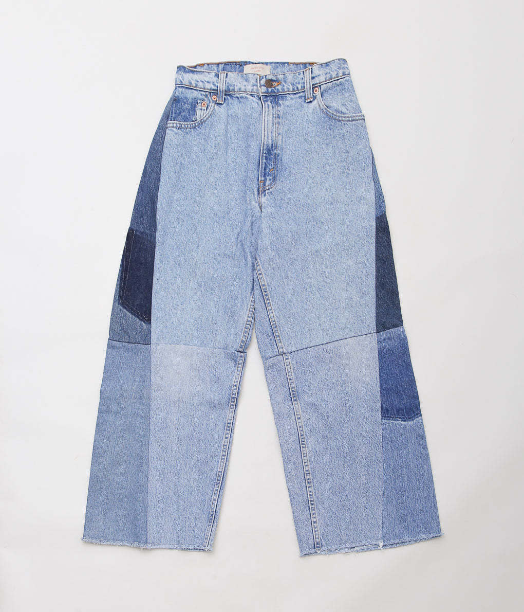 MAIDENS SHOP WOMEN ''REMAKE WIDE DENIM PANTS'' (BLUE SIZE30)