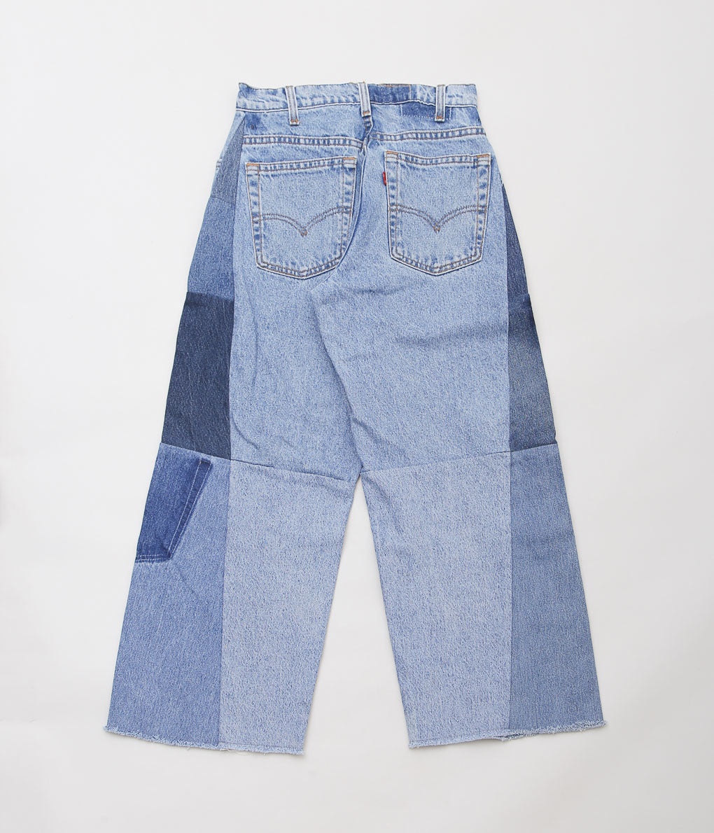 MAIDENS SHOP WOMEN ''REMAKE WIDE DENIM PANTS'' (BLUE SIZE30)