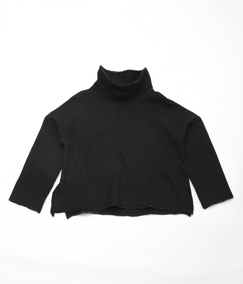 WRIGHT+DOYLE ''LOTURA FUNNEL NECK'' (EBONY)