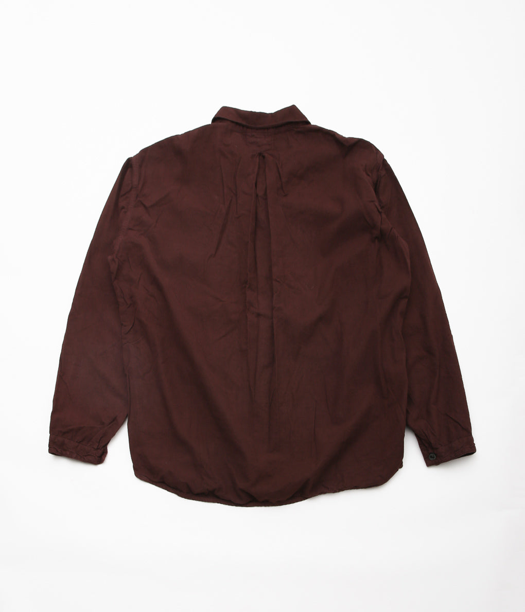 TENDER CO. ''WEBBING FLY SHIRT_ECRU COTTON FLANNEL'' (HADAL LIBRARY)