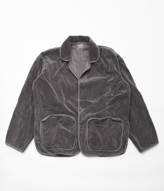 TENDER CO. ''LOBSTER TAIL JACKET_COTTON VELVET'' (SADDENED WATTLE DYED)