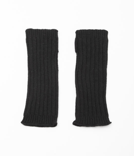 MAISON DOUILLET ''THE SHORT MITTENS'' (BLACK)