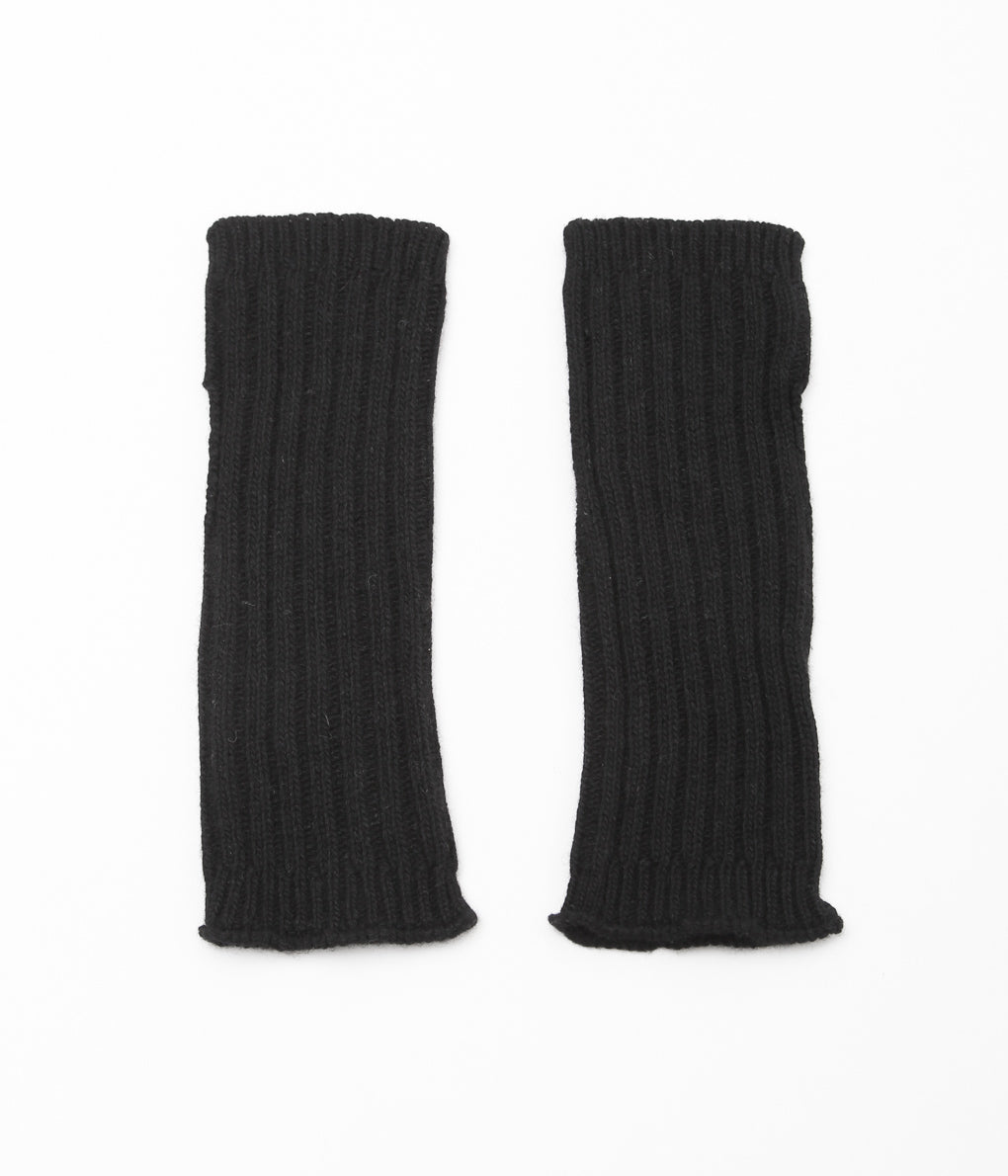 MAISON DOUILLET ''THE SHORT MITTENS'' (BLACK)