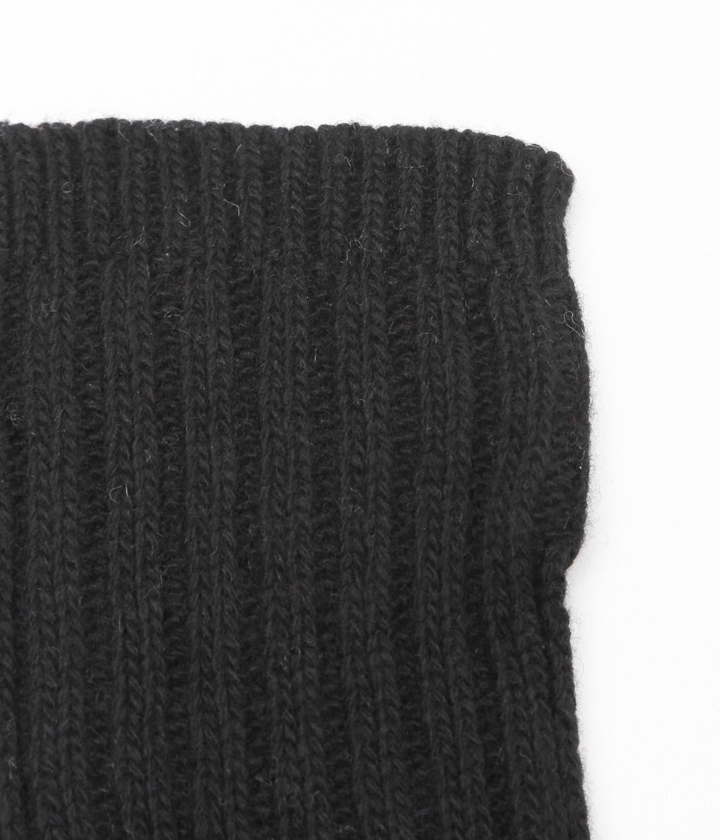 MAISON DOUILLET ''THE SHORT MITTENS'' (BLACK)