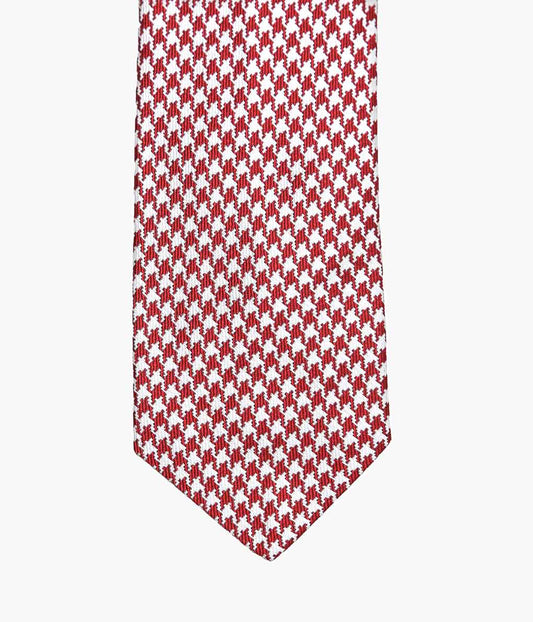 INDIVIDUALIZED ACCEROIES ''HOUNDSTOOTH TIE'' (RED)