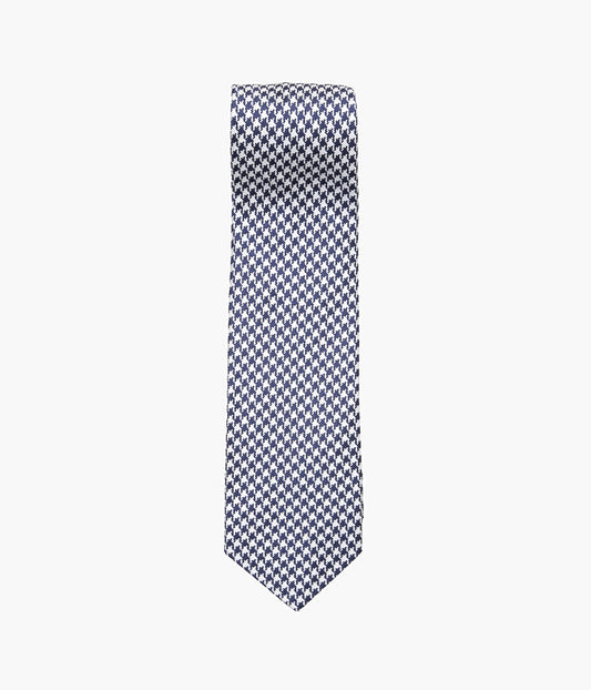 INDIVIDUALIZED ACCEROIES ''HOUNDSTOOTH TIE'' (NAVY)