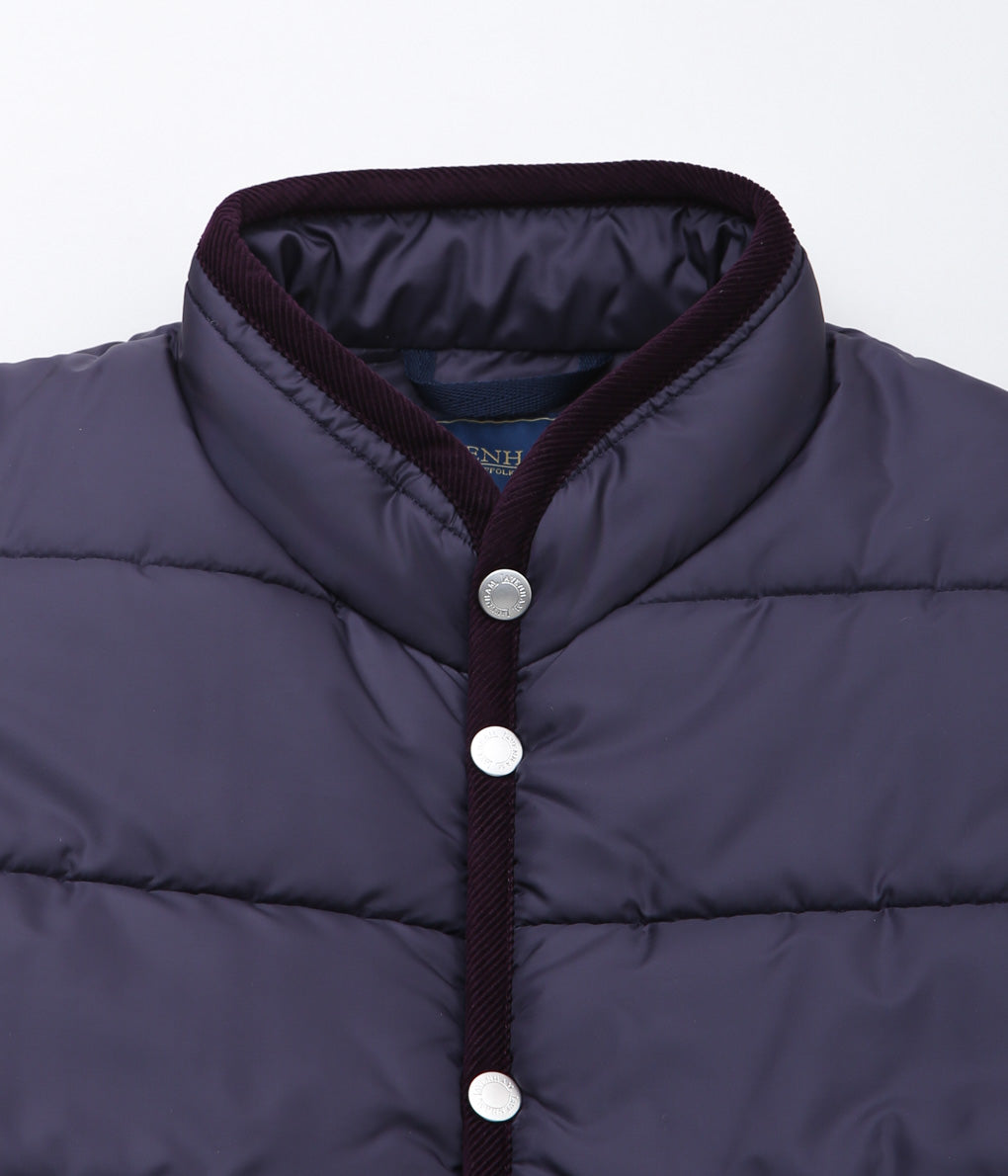 LAVENHAM ''HORIZONTAL BIG QUILT MICKFIELD JACKET MENS'' (ROYAL PURPLE)