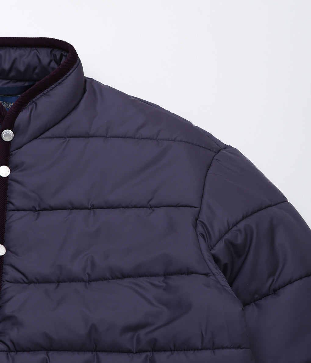 LAVENHAM ''HORIZONTAL BIG QUILT MICKFIELD JACKET MENS'' (ROYAL PURPLE)