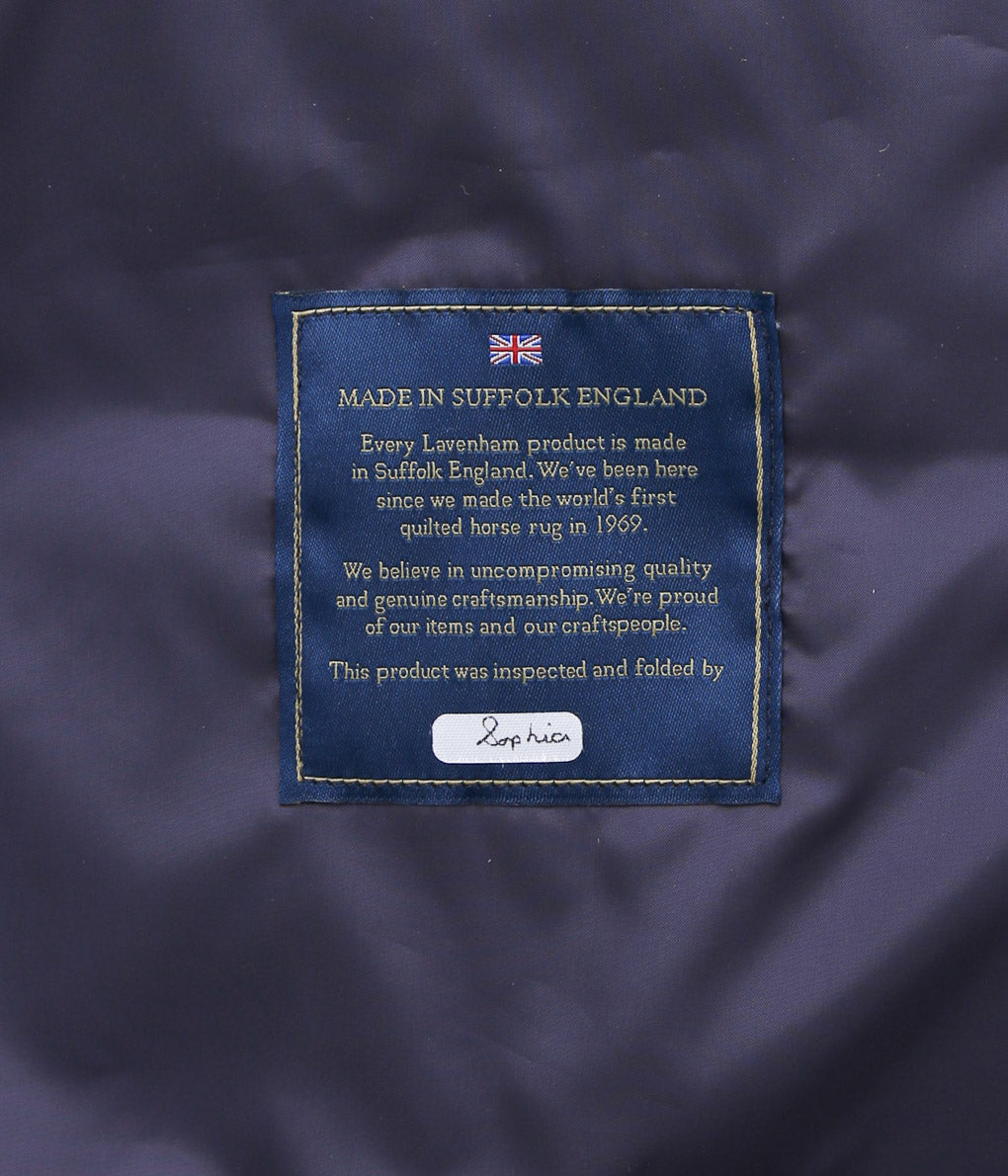 LAVENHAM ''HORIZONTAL BIG QUILT MICKFIELD JACKET MENS'' (ROYAL PURPLE)