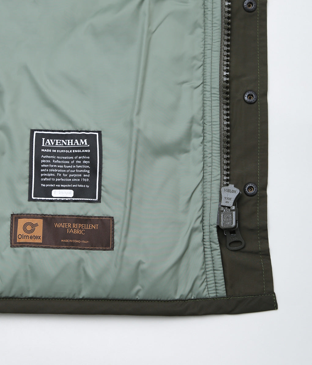 LAVENHAM ''ARCHIVE DETACHABLE SLEEVE JACKET MENS'' (KHAKI)