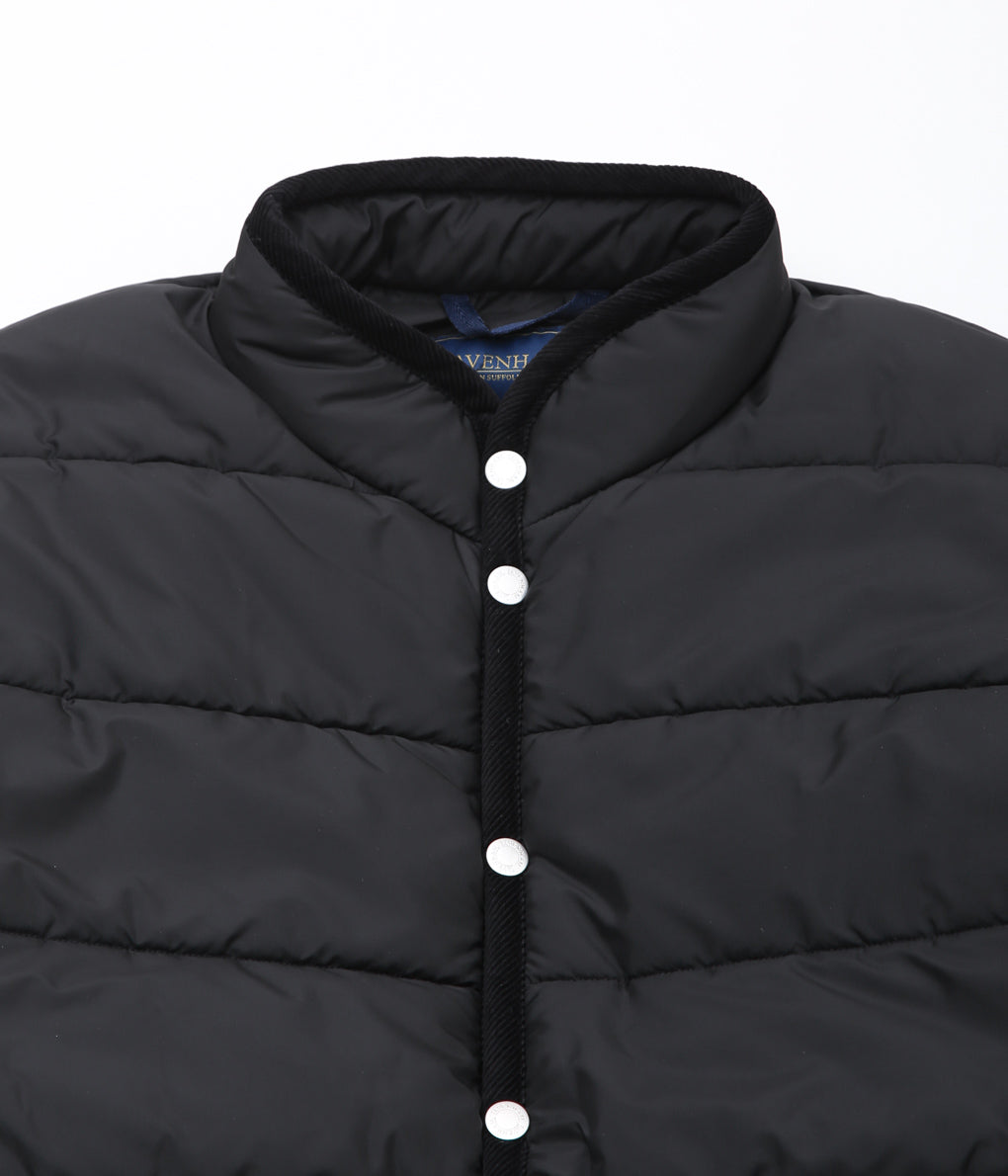 LAVENHAM ''HORIZONTAL BIG QUILT MICKFIELD JACKET MENS'' (SABLE BLACK)