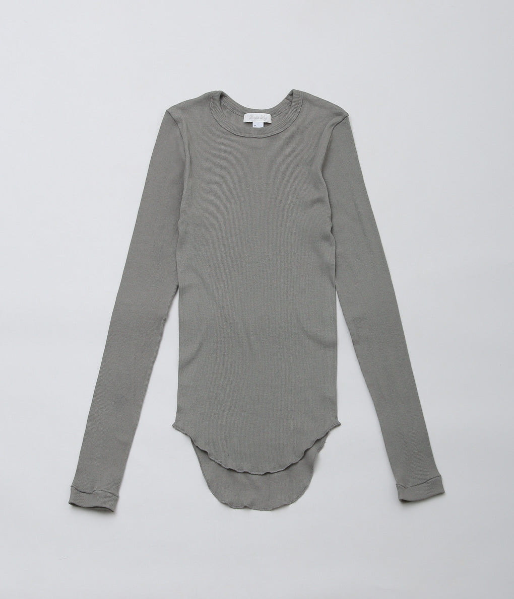 SOUPLE LUZ ''LONG SLEEVE TEE (ORGANIC GIZA COTTON)'' (SAGE GREEN)