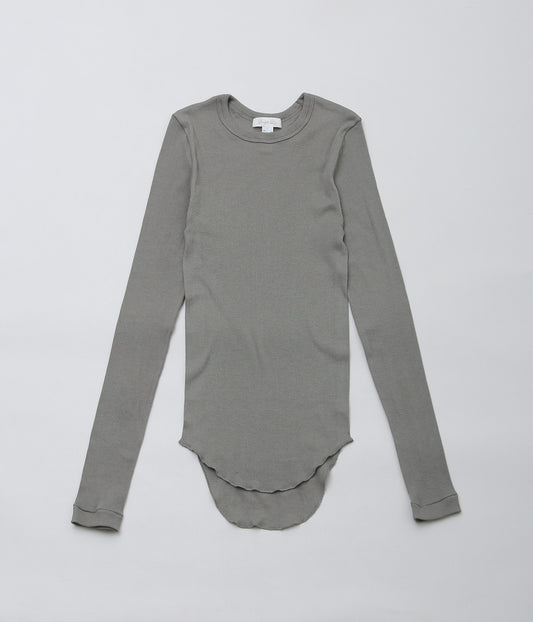 SOUPLE LUZ ''LONG SLEEVE TEE (ORGANIC GIZA COTTON)'' (SAGE GREEN)