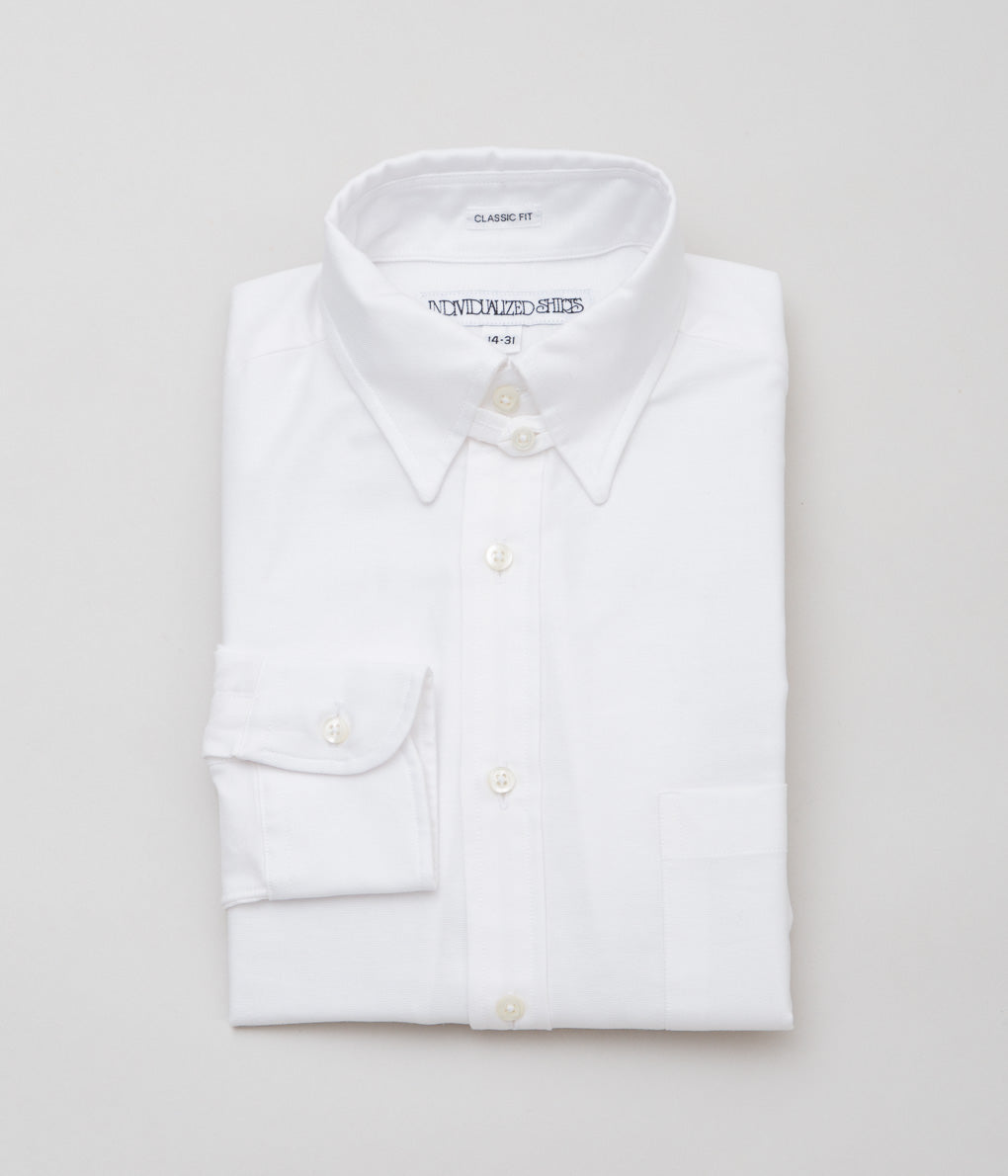 INDIVIDUALIZED SHIRTS ''ARROW OX CLASSIC FIT TAB COLLAR SHIRTS'' (WHITE)