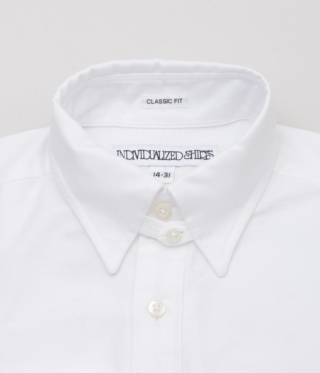 INDIVIDUALIZED SHIRTS ''ARROW OX CLASSIC FIT TAB COLLAR SHIRTS'' (WHITE)