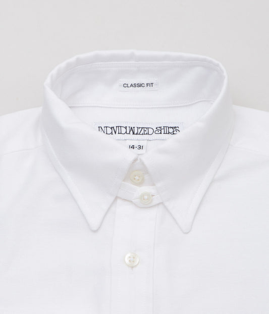 INDIVIDUALIZED SHIRTS ''ARROW OX CLASSIC FIT TAB COLLAR SHIRTS'' (WHITE)