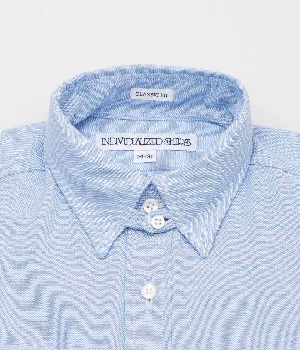 INDIVIDUALIZED SHIRTS ''ARROW OX CLASSIC FIT TAB COLLAR SHIRTS'' (BLUE)