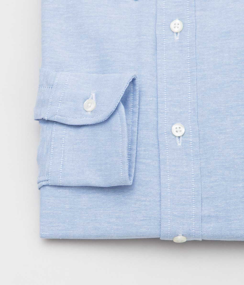 INDIVIDUALIZED SHIRTS ''ARROW OX CLASSIC FIT TAB COLLAR SHIRTS'' (BLUE)