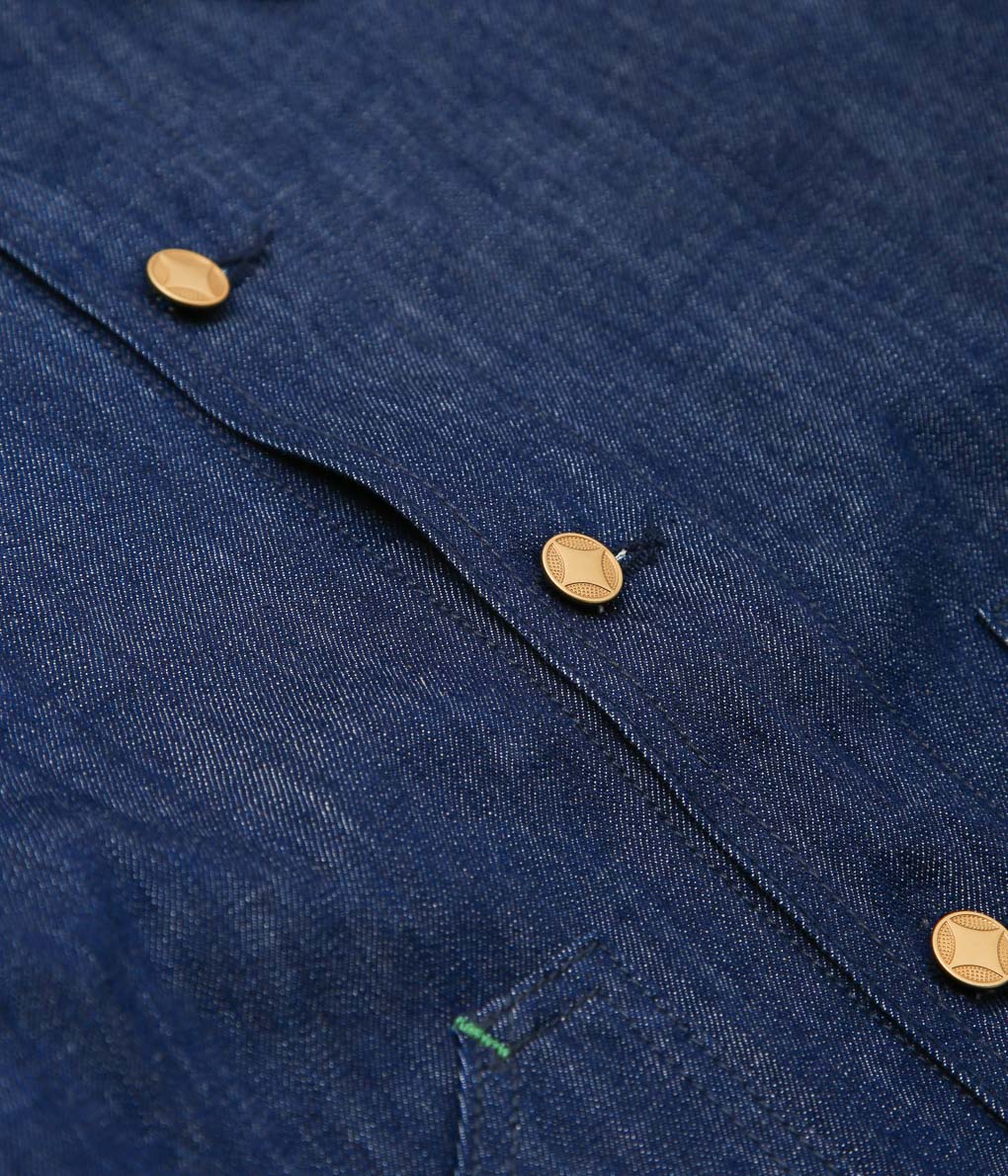 WYTHE ''BLANKET LINED DENIM BUCKAROO JACKET'' (RINSED INDIGO)