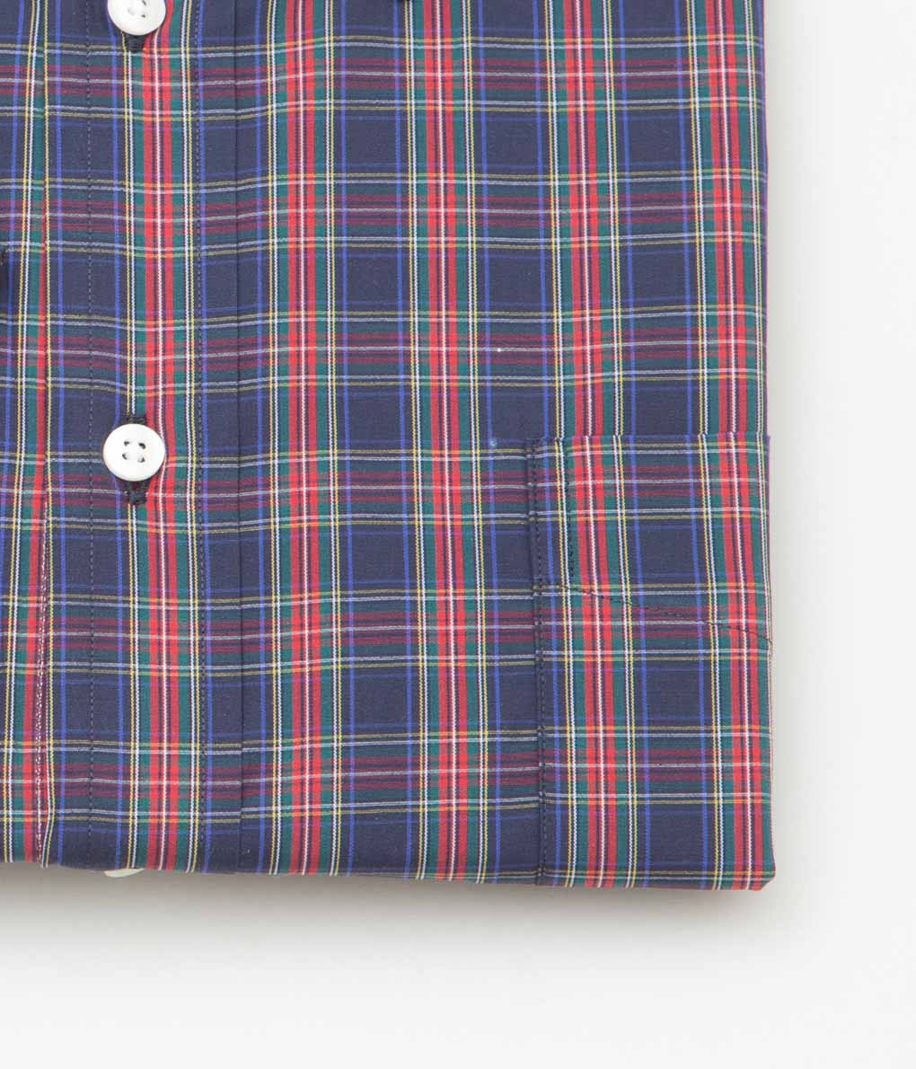 INDIVIDUALIZED SHIRTS ''HOLIDAY PLAID RELAXED FIT BUTTON DOWN SHIRTS'' (RED)