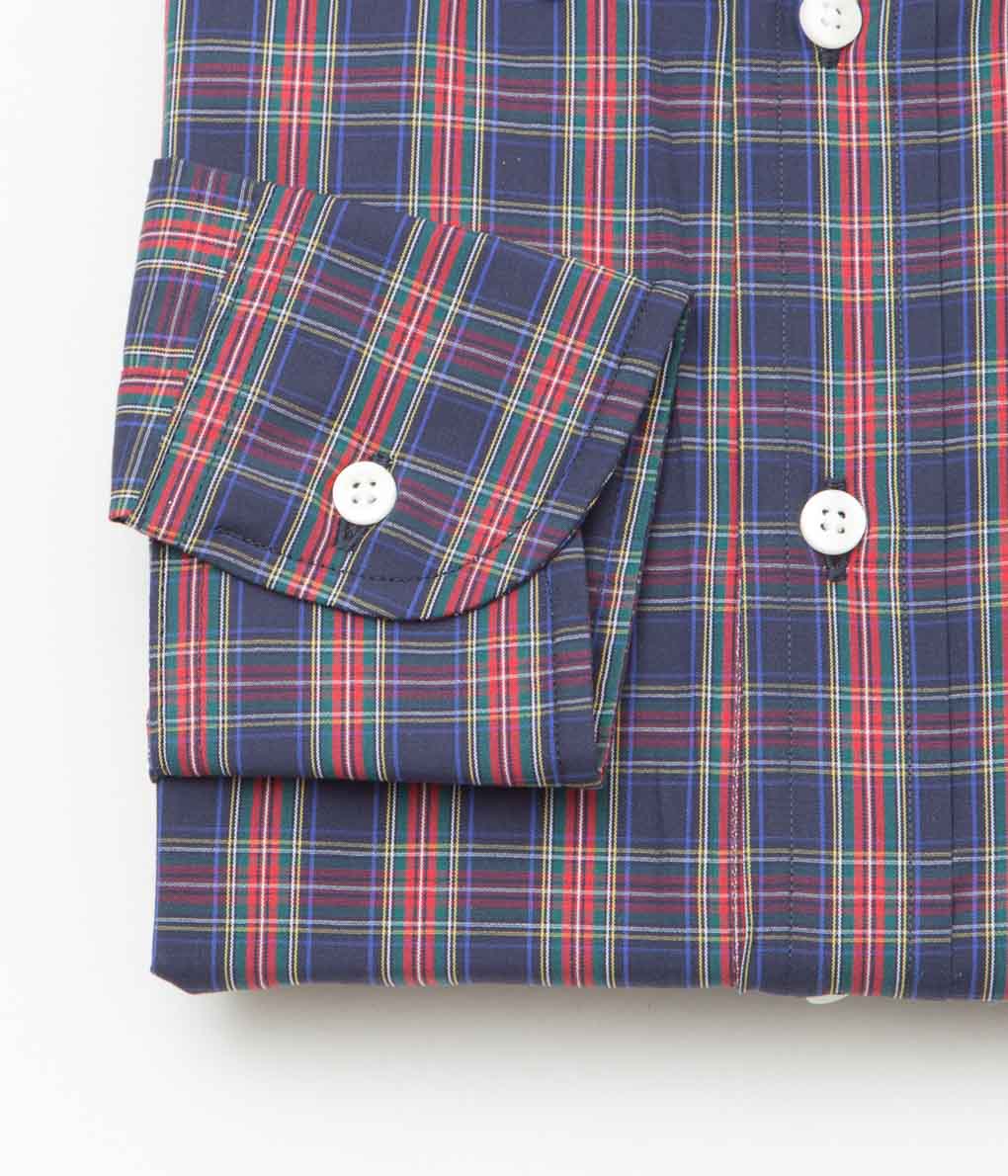 INDIVIDUALIZED SHIRTS ''HOLIDAY PLAID RELAXED FIT BUTTON DOWN SHIRTS'' (RED)