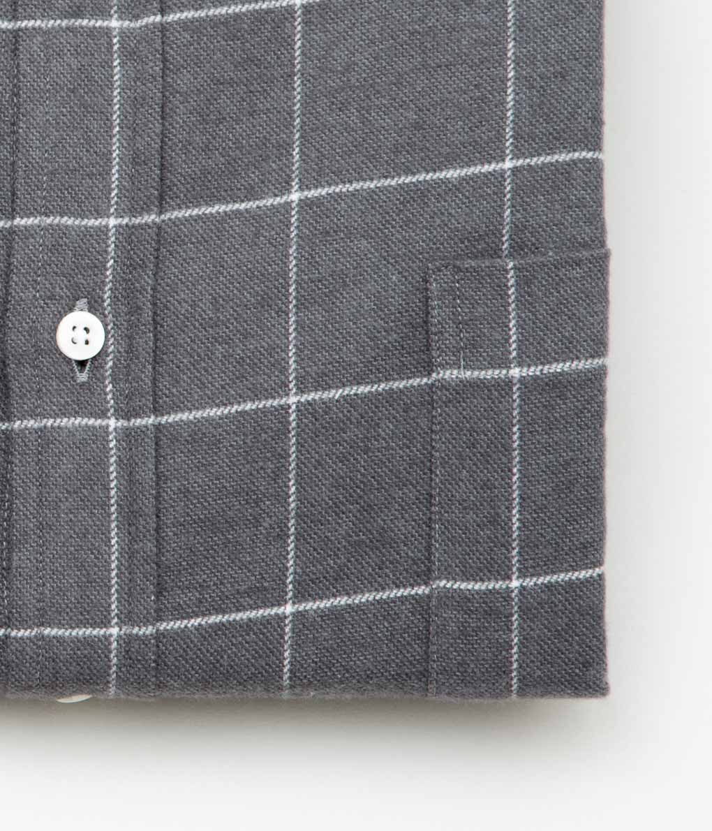 INDIVIDUALIZED SHIRTS ''WINDOWPENN FLANNEL TRADITIONAL COLLAR CLASSIC FIT'' (GRAY)