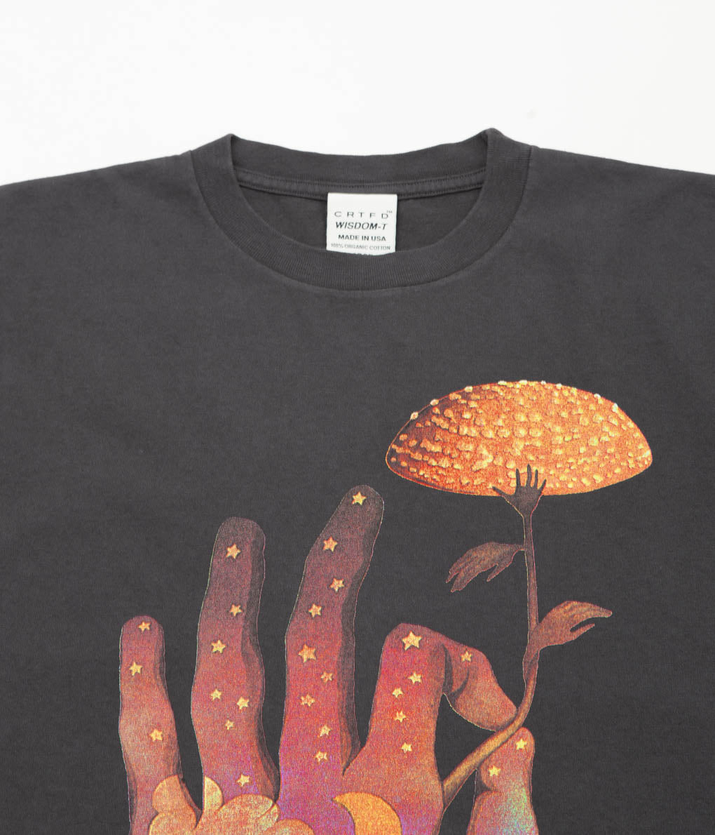 CRTFD ''FLY AGARIC T-SHIRT'' (VINTAGE BLACK)