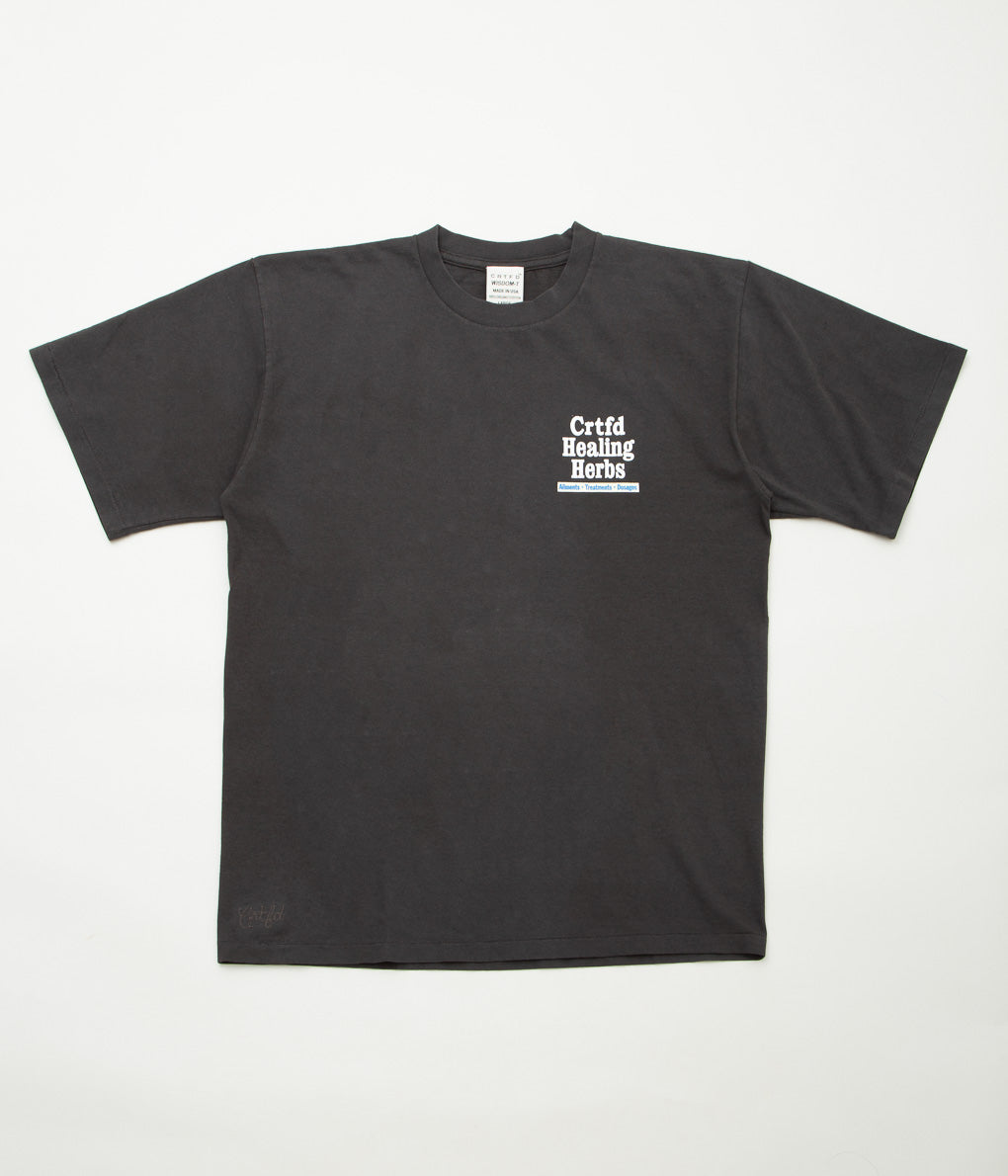 CRTFD ''AYURVEDIC T-SHIRT'' (VINTAGE BLACK)