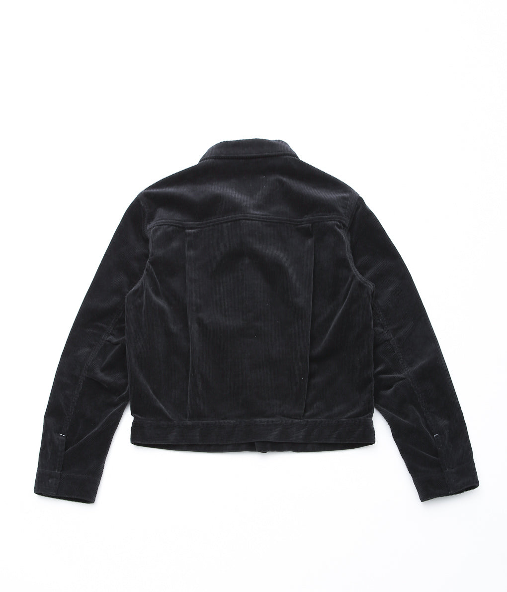 TU ES MON TRESOR ''THE EMERALD CORDUROY JACKET'' (BLACK)