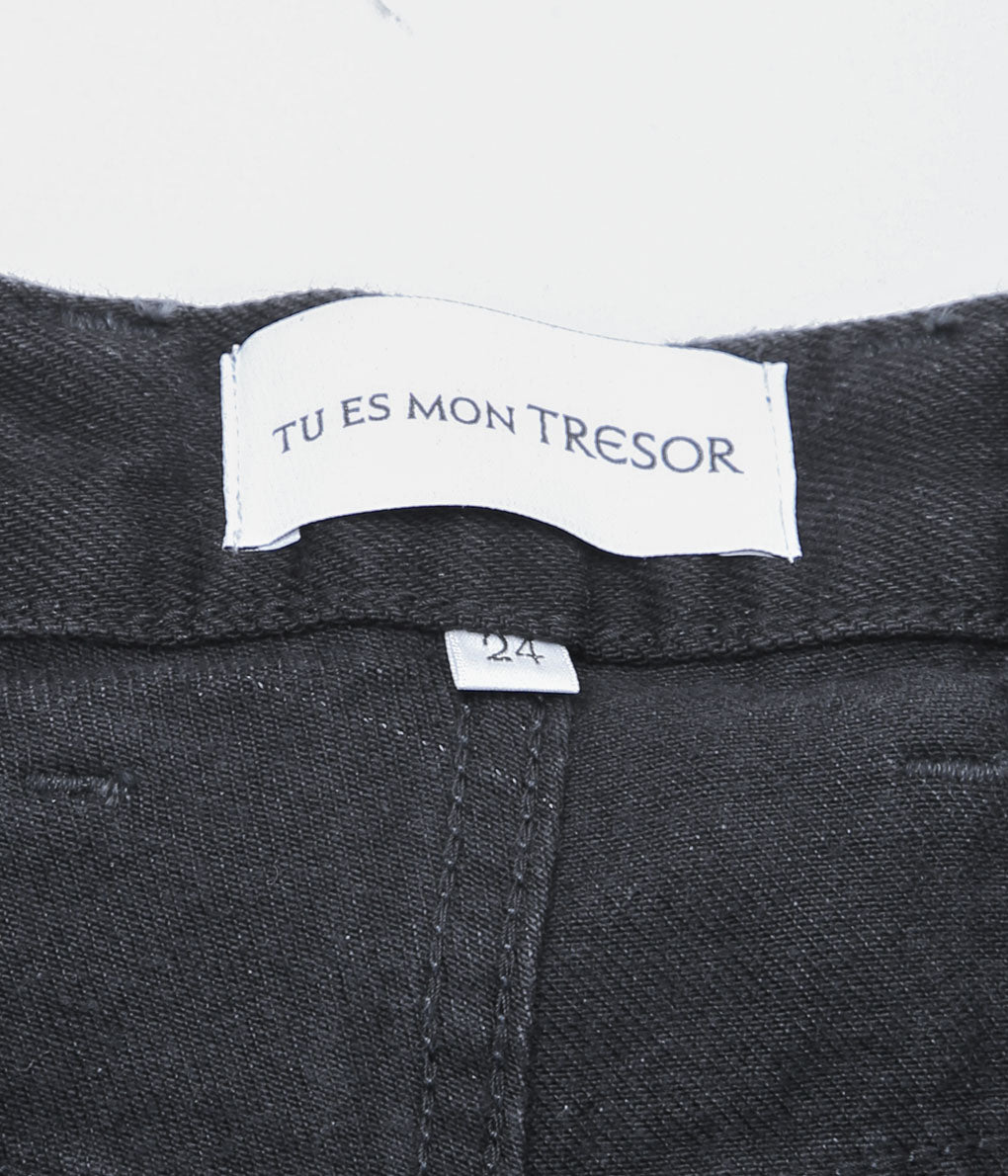 TU ES MON TRESOR ''THE AQUAMARINE JEAN'' (BLACK)