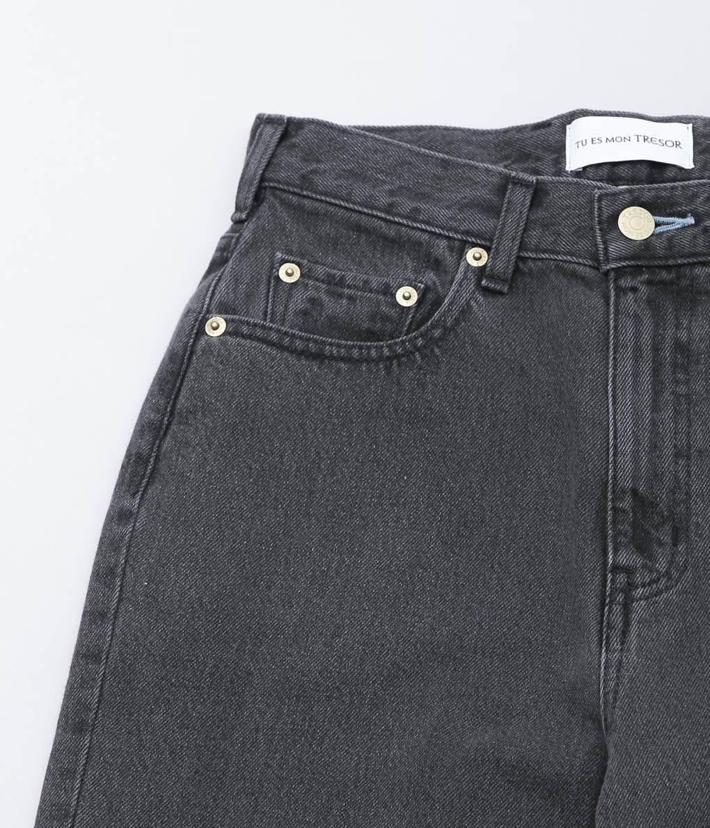 TU ES MON TRESOR ''THE AQUAMARINE JEAN'' (SOLID BLACK 3YEAR)