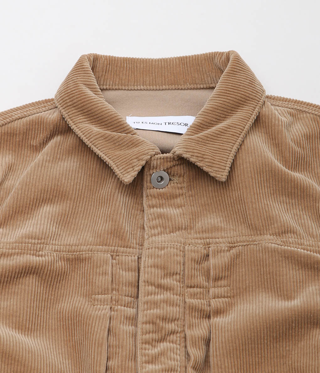 TU ES MON TRESOR ''THE EMERALD CORDUROY JACKET'' (CAMEL)