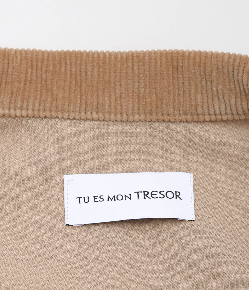 TU ES MON TRESOR ''THE EMERALD CORDUROY JACKET'' (CAMEL)