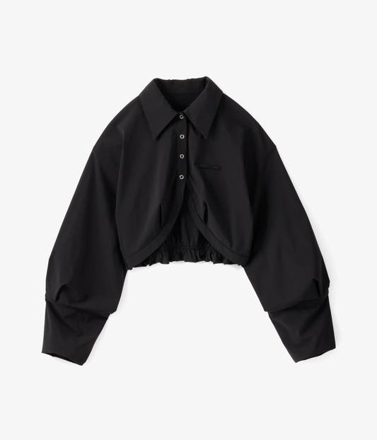 【予約販売】DAWN ''NO.104 HAORI SHIRT BOLERO'' (BLACK)